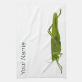 Grasshopper oder Retro-Insekt Geschirrtuch (Vertikal)