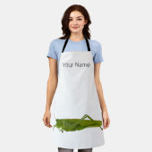 Grasshopper oder Retro-Insekt Schürze (Getragen)