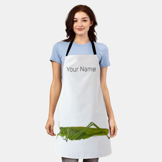 Grasshopper oder Retro-Insekt Schürze (Getragen)