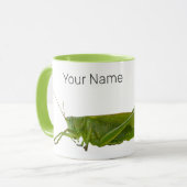 Grasshopper oder Retro-Insekt Tasse (Vorderseite Links)