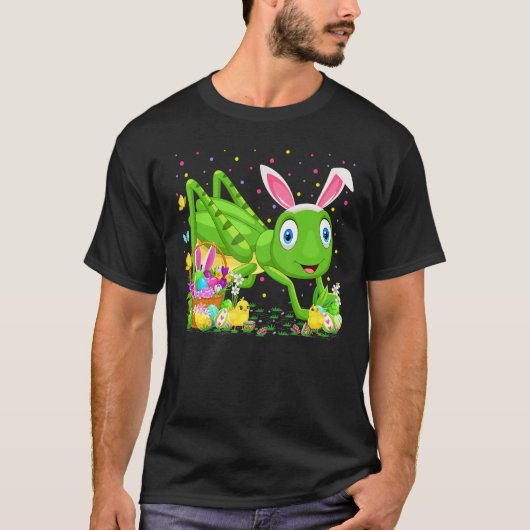 Grasshopper Ostereier Jagd Grasshopper Ostern T-Shirt (Vorderseite)