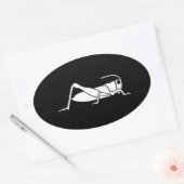 Grasshopper Ovaler Aufkleber (Umschlag)