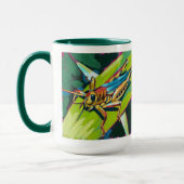 Grasshopper Painting - Gift for Insect Lovers Tasse (Links)