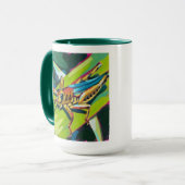 Grasshopper Painting - Gift for Insect Lovers Tasse (Vorderseite Links)