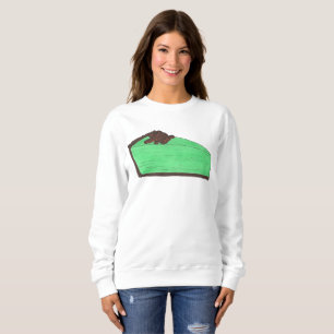 Grasshopper Pie Slice Dessert Feinschmecker Sweats Sweatshirt