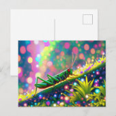 Grasshopper Postkarte (Vorne/Hinten)