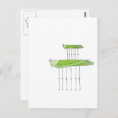 Grasshopper Postkarte (Vorne/Hinten)