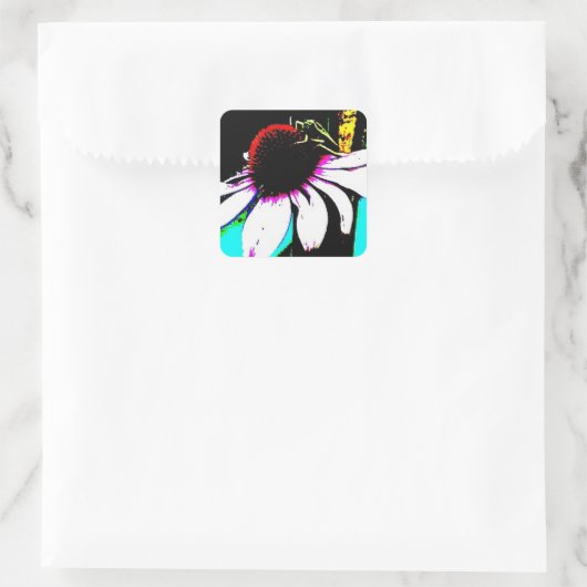 Grasshopper Quadratischer Aufkleber (Tasche)