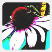 Grasshopper Quadratischer Aufkleber (Vorderseite)