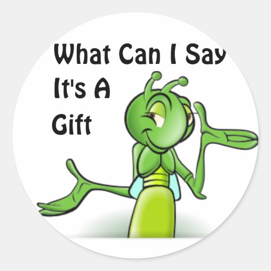 Grasshopper Runder Aufkleber (Vorderseite)