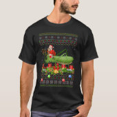 Grasshopper   Ugly Santa Riding Grasshopper Christ T-Shirt (Vorderseite)