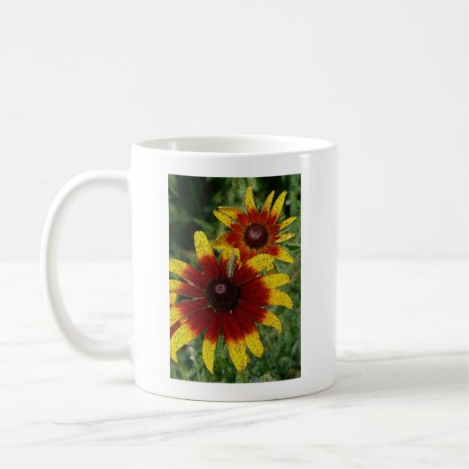 Grasshopper und Blume Kaffeetasse (Links)
