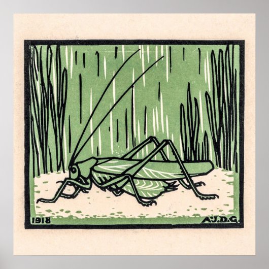 Grasshopper von Julie de Graag Poster (Vorne)