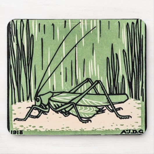 Grasshopper von Julie de Graag Poster Mousepad (Vorne)
