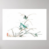 Grasshopper von Kōno Bairei (1844-1895) Poster (Vorne)