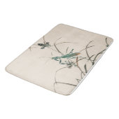 Grasshopper von Kōno Bairei Bath Mat Badematte (Schrägansicht)