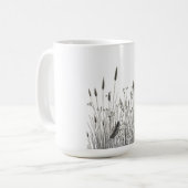 Grasshopper & Wild Grass Ink Art Coffee Mug Kaffeetasse (Vorderseite Links)