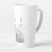 Grasshopper & Wild Grass Ink Art Coffee Mug Milchtasse (Rechte Ecke)