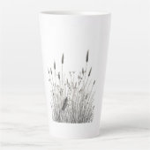 Grasshopper & Wild Grass Ink Art Coffee Mug Milchtasse (Vorderseite)