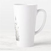 Grasshopper & Wild Grass Ink Art Coffee Mug Milchtasse (Rechts)