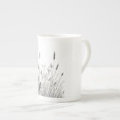 Grasshopper & Wild Grass Ink Art Coffee Mug Porzellantasse (Vorderseite Rechts)