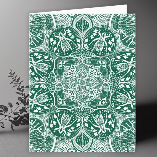 Grasshoppers Mandala Art Blank Dankeskarte