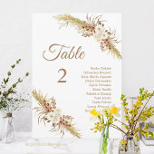 Grassland Dream Wedding Table Card. Programm