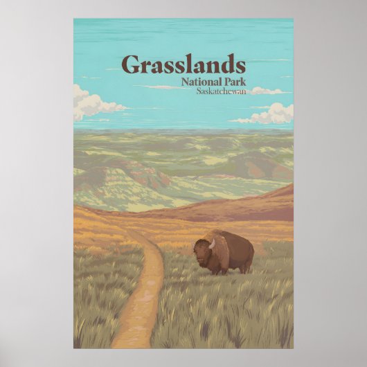 Grasslands National Park Canada Travel Poster (Vorne)