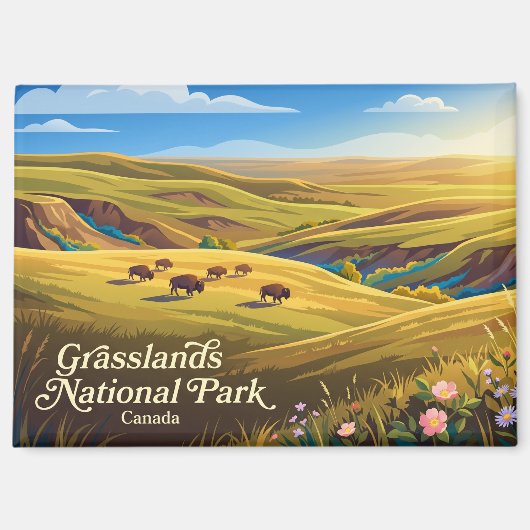 Grasslands National Park Kanada Magnet (Vorderseite)