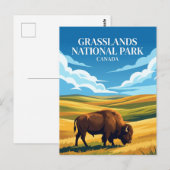 Grasslands National Park Kanada Postkarte (Vorne/Hinten)