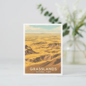 Grasslands National Park Saskatchewan Kanada Postkarte (Stehend Vorderseite)