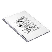 Grassleder- und Turfgeräte-Notebook Notizblock (Rechte Seite)