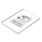 Grassleder- und Turfgeräte-Notebook Notizblock (Linke Seite)