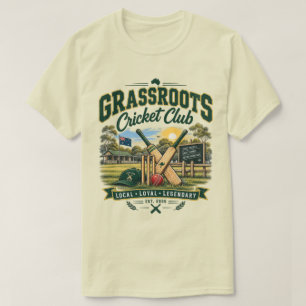 Grassroots Cricket Club Vintage Australisches Cric T-Shirt