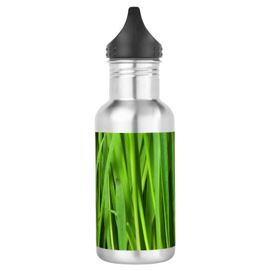 Grasstrahlen Edelstahlflasche (Links)