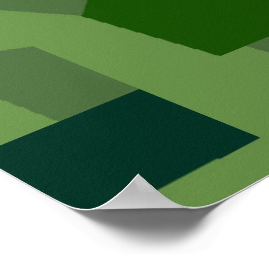 Grassy Camouflage Poster (Ecke)