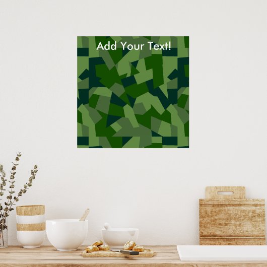 Grassy Camouflage Poster (Küche)