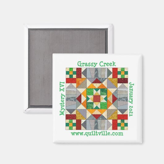 Grassy Creek Magnet (Vorderseite/Rückseite)