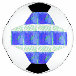 Grassy Field Blue Green Fußball