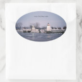 Grassy Island Range Lights Aufkleber (Tasche)