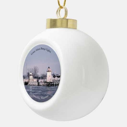 Grassy Island Range Lights Ornament (Rechts)