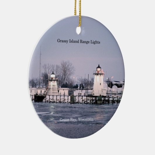 Grassy Island Range Lights Ornament (Rechts)