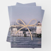 Grassy Island Range Lights Packpapier Geschenkpapier Set (Beispiel)