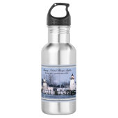 Grassy Island Range Lights Wasserflasche (Vorderseite)