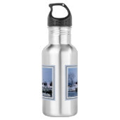 Grassy Island Range Lights Wasserflasche (Rückseite)