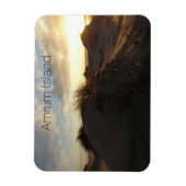 Grassy Sand Dunes at Sunset, Amrum Island, Deutsch Magnet (Vertikal)