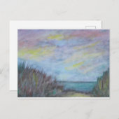 Grassy Shore Postcard Postkarte (Vorne/Hinten)