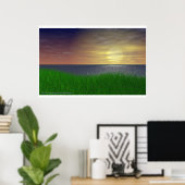 Grassy Sunset Poster (Heimbüro)