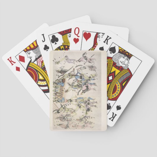 Grastanz (Tinte auf Papier) Spielkarten (Rückseite)