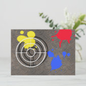 Grate mit Gitterlicht Einladung (Stehend Vorderseite)